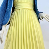 Гофре классика Креп Шифон светло-желтый