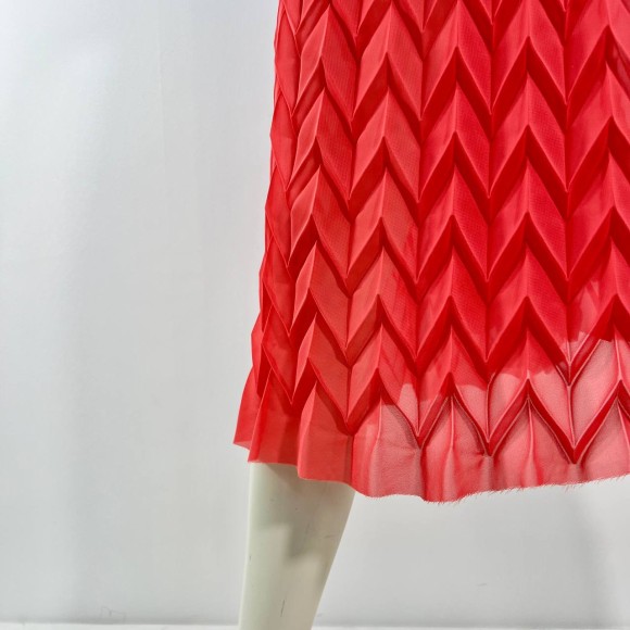 Гофре фэнтези Коса Шифон персик Гофре фэнтези Коса Шифон персик