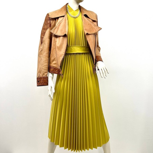 Гофре классика Поливискоза Горчица