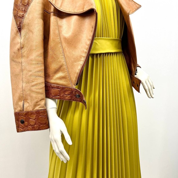 Гофре классика Поливискоза Горчица