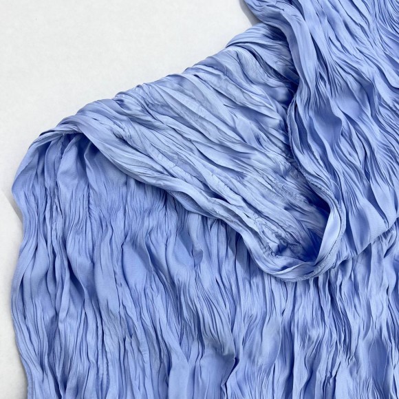 Складка Креш продольный Армани голубой