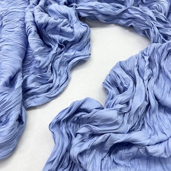 Складка Креш продольный Армани голубой