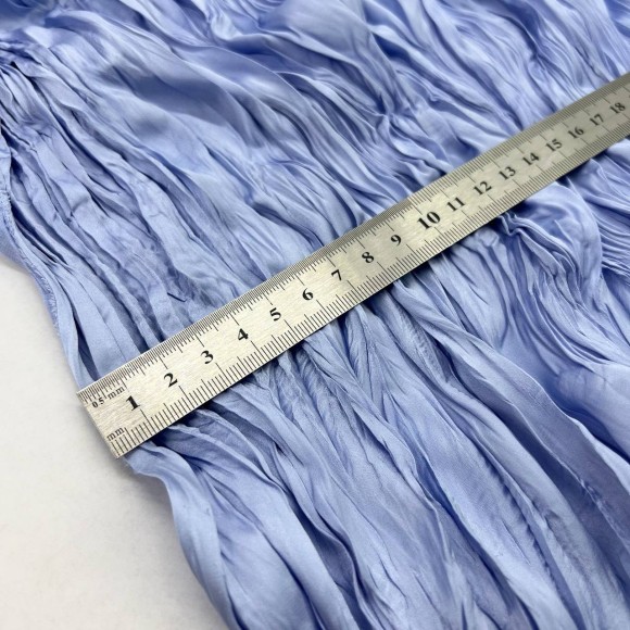 Складка Креш продольный Армани голубой