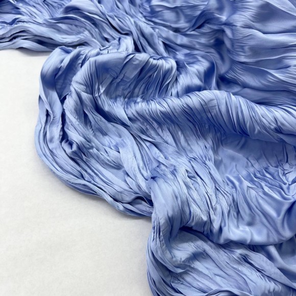 Складка Креш продольный Армани голубой