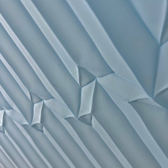 Гофре фэнтези Горы Египта Шифон небесно голубой Гофре фэнтези Горы Египта Шифон небесно голубой