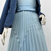 Гофре фэнтези Горы Египта Шифон небесно голубой