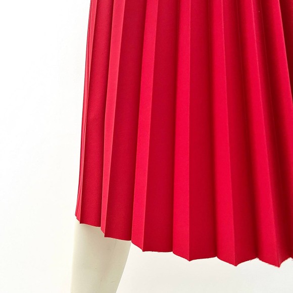 Гофре классика Поливискоза Красный чистый