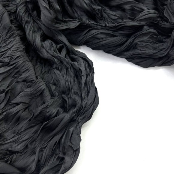 Складка Креш продольный Армани черный Складка Креш продольный Армани черный