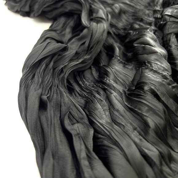 Складка Креш продольный Армани черный Складка Креш продольный Армани черный