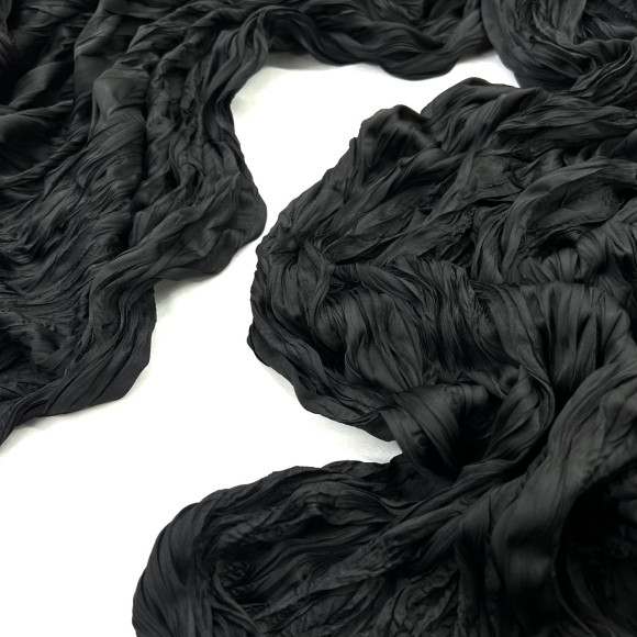 Складка Креш продольный Армани черный Складка Креш продольный Армани черный