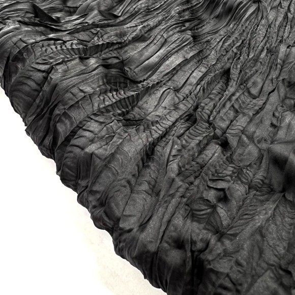 Складка Креш продольный Армани черный Складка Креш продольный Армани черный