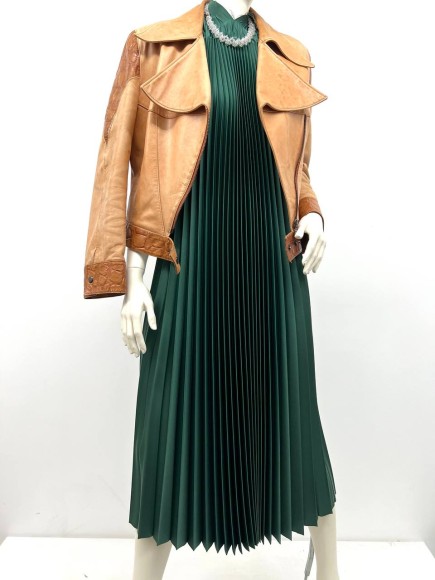 Гофре классика Сатин зеленый