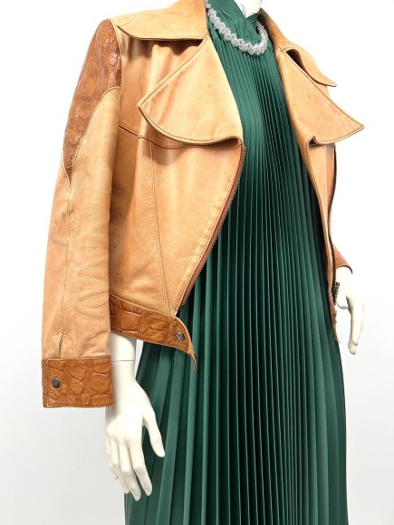 Гофре классика Сатин зеленый