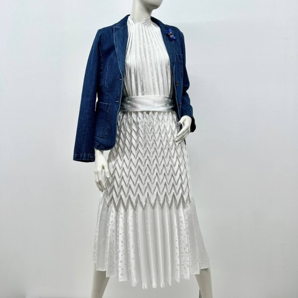 Гофре фэнтези 5 волн Молочный Атлас Гофре фэнтези 5 волн Молочный Атлас