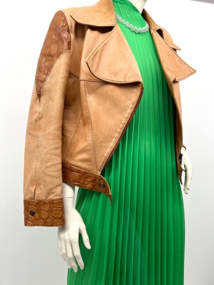 Гофре классика Шифон зеленый