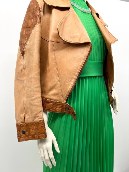 Гофре классика Шифон зеленый