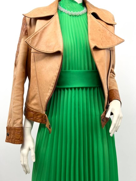 Гофре классика Шифон зеленый