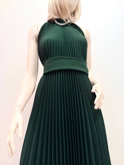 Гофре классика габардин зеленый