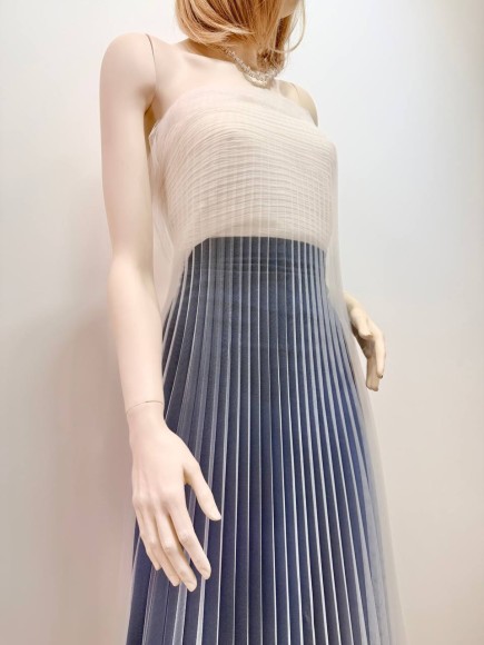 Гофре классика фатин молочный Гофре классика фатин молочный