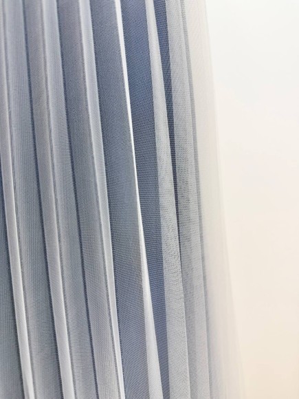 Гофре классика фатин молочный Гофре классика фатин молочный