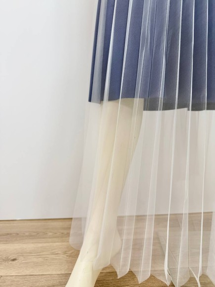 Гофре классика фатин молочный Гофре классика фатин молочный