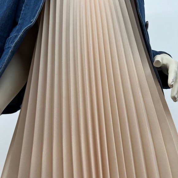 Гофре классика Креп-шифон бежевый