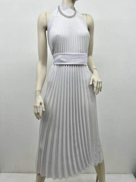 Гофре классика Лен смесовый белый