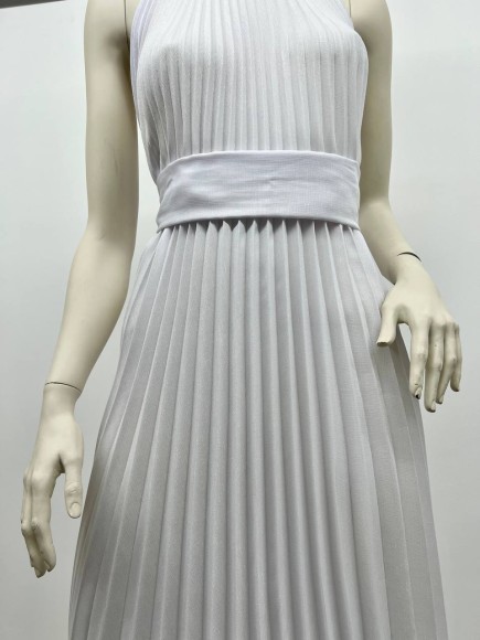 Гофре классика Лен смесовый белый