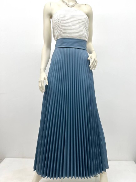 Гофре классика Экокожа голубая 100