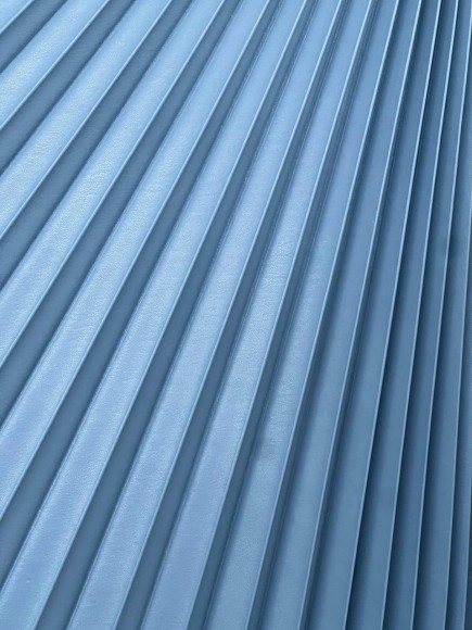 Гофре классика Экокожа голубая 100