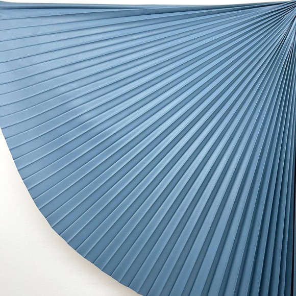 Гофре классика Экокожа голубая 100