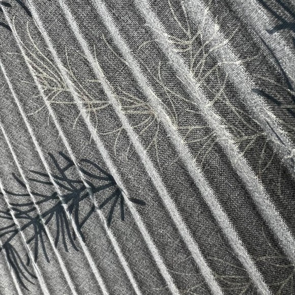 Гофре классика Лен Перья (светло серый)