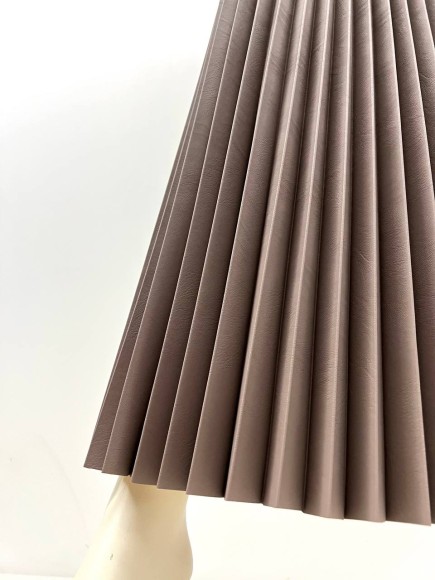 Гофре классика Экокожа кофейная морщинистая 100см