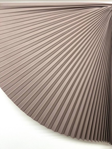 Гофре классика Экокожа кофейная морщинистая 100см