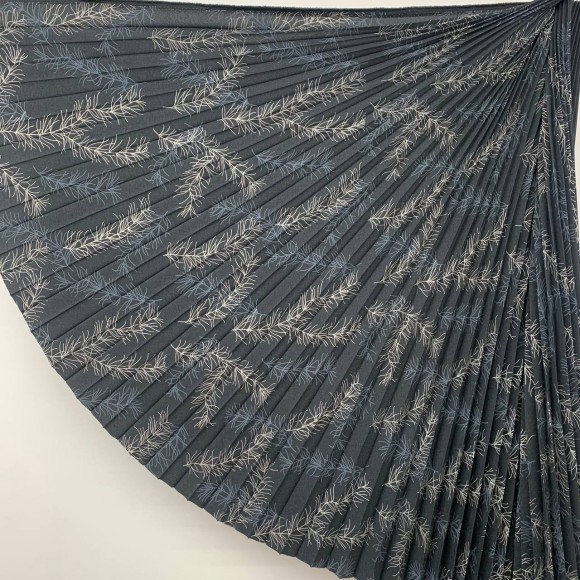 Гофре классика Лен Перья графит