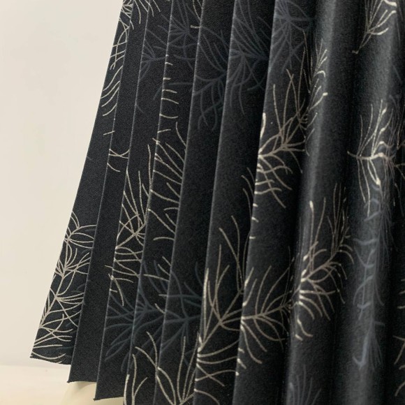 Гофре классика Лен Перья графит