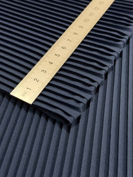 Плиссе 4 мм Ниагара синяя