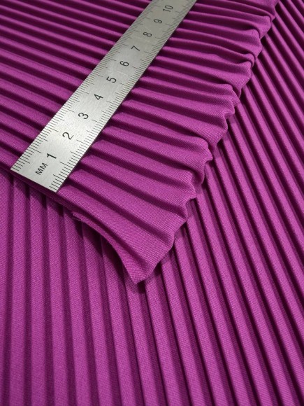 Плиссе 4 мм Ниагара фуксия