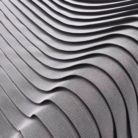 Плиссе 1см Шифон темно-серый Плиссе 1см Шифон темно-серый