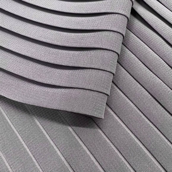 Плиссе 1см Шифон темно-серый Плиссе 1см Шифон темно-серый