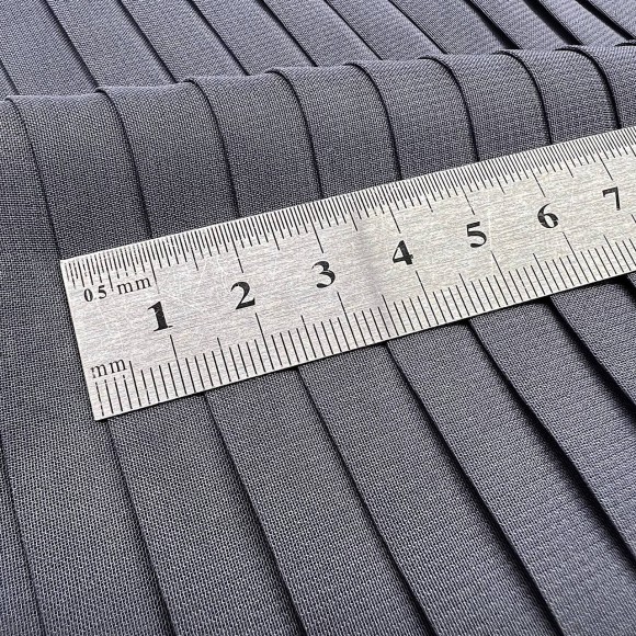 Плиссе 1см Шифон темно-серый Плиссе 1см Шифон темно-серый