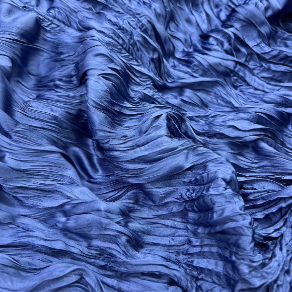 Складка Креш продольный Армани Синий