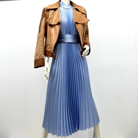 Гофре классика Армани голубой