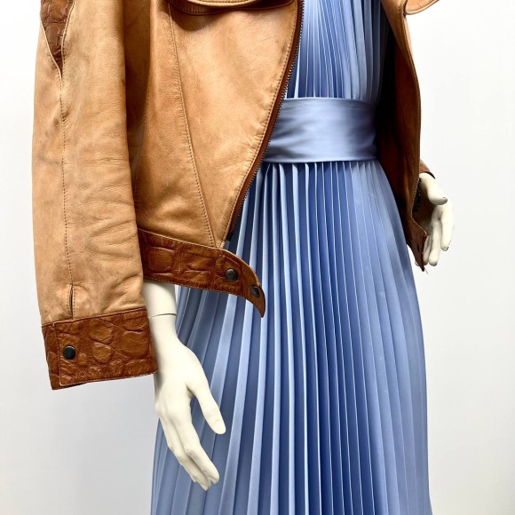 Гофре классика Армани голубой