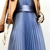 Гофре классика Армани голубой