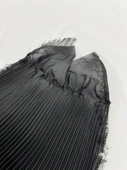 Гофре бал9 Шифон черный