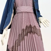 Гофре классика с кружевом Плательно-блузочная ткань