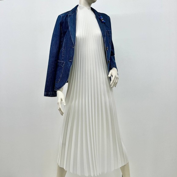 Гофре классика Креп-шифон молочный