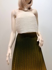 Гофре Габардин желтый прокрас черный