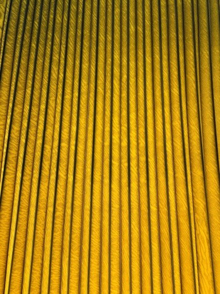 Гофре Габардин желтый прокрас черный